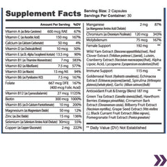 supplement facts Multi-Vitamin for Women Goddess Blend