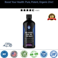 VAST Vitamins High Potency Liquid Zinc with customer satisfaction rating.