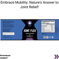  Joint Flex with 30 servings per container, emphasizing joint support and flexibility.