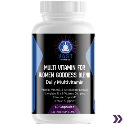 Close up of Multi-Vitamin for Women Goddess Blend
