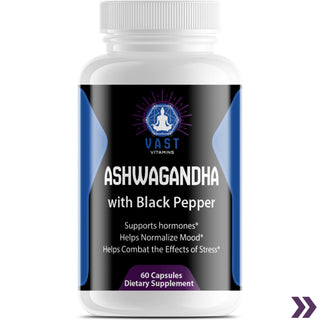 Ashwagandha 1300mg and Black Pepper Adaptogenic Herb