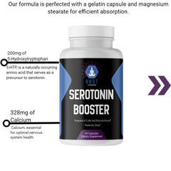 Serotonin Booster With 5 HTP and Calcium 200 mg 5-htp and 328 mg of calcium