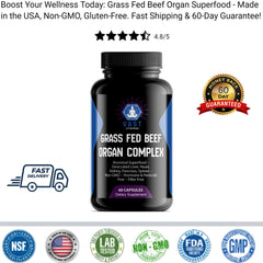 nsf-certified made in the usa 3rd party lab tested Grass Fed Beef Organ Complex – Ancestral Superfood 