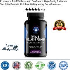 Total B Wellness Formula Cell Health Support top-rated risk-free 60-day money back