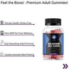 Multivitamin Boost Gummies for (Adults) benefits:elevate health, non gmo