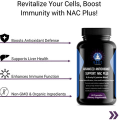 Advanced Antioxidant Support: NAC Plus Anti-oxidant defense. that supports liver health
