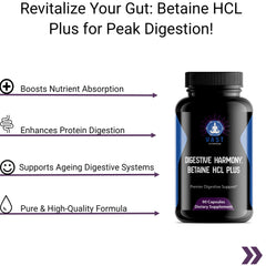 Betaine HCL Plus, highlighting its benefits for nutrient absorption and protein digestion.